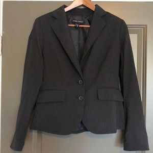 New York & Company Women’s Blazer Striped Black 4